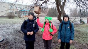 Синичка в гости прилетела