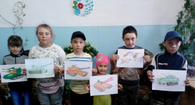 Конкурс рисунков на военную тематику