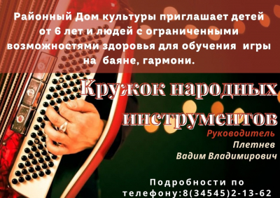 Кружок народных инструментов