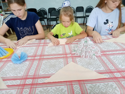 Мастер_класс &quot;Бумажные салфетки для праздничного стола&quot;